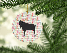 Load image into Gallery viewer, Verata Goat Christmas Ceramic Ornament