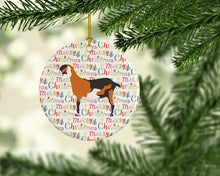Load image into Gallery viewer, Anglo-nubian Nubian Goat Christmas Ceramic Ornament