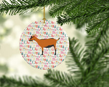 Load image into Gallery viewer, Oberhasli Goat Christmas Ceramic Ornament