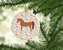 Load image into Gallery viewer, Arabian Horse Christmas Ceramic Ornament