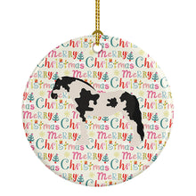 Load image into Gallery viewer, Cyldesdale Horse Christmas Ceramic Ornament