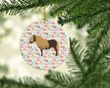Load image into Gallery viewer, Shetland Pony Horse Christmas Ceramic Ornament
