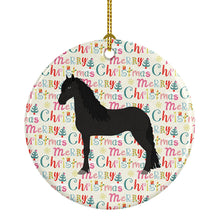 Load image into Gallery viewer, Friesian Horse Christmas Ceramic Ornament