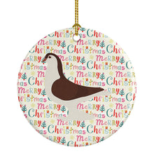 Load image into Gallery viewer, Large Pigeon Christmas Ceramic Ornament