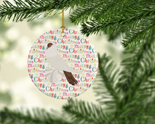 Load image into Gallery viewer, German Helmet Pigeon Christmas Ceramic Ornament