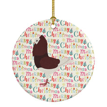 Load image into Gallery viewer, Capuchin Red Pigeon Christmas Ceramic Ornament