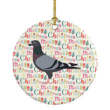 Load image into Gallery viewer, Racing Pigeon Christmas Ceramic Ornament