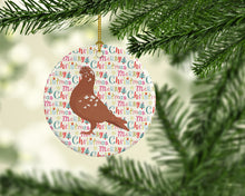 Load image into Gallery viewer, African Owl Pigeon Christmas Ceramic Ornament
