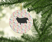 Load image into Gallery viewer, Herwick Sheep Christmas Ceramic Ornament