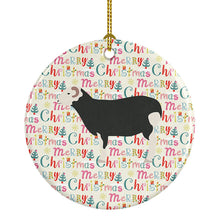 Load image into Gallery viewer, Herwick Sheep Christmas Ceramic Ornament