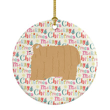 Load image into Gallery viewer, Lincoln Longwool Sheep Christmas Ceramic Ornament