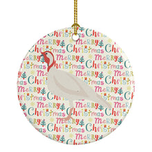 Load image into Gallery viewer, Beltsville Small White Turkey Hen Christmas Ceramic Ornament