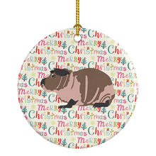 Load image into Gallery viewer, Skinny Guinea Pig Christmas Ceramic Ornament