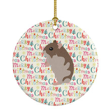 Load image into Gallery viewer, Dwarf Hamster Christmas Ceramic Ornament