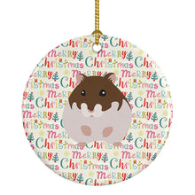 Load image into Gallery viewer, Dzungarian Hamster Christmas Ceramic Ornament