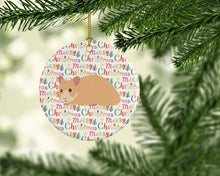 Load image into Gallery viewer, Syrian Golden Hamster Christmas Ceramic Ornament
