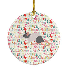 Load image into Gallery viewer, Japanese Mouse Christmas Ceramic Ornament