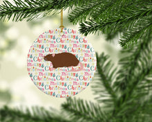 Load image into Gallery viewer, Rex Rat Christmas Ceramic Ornament
