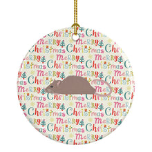 Load image into Gallery viewer, Satin Rat Christmas Ceramic Ornament