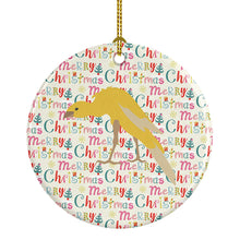 Load image into Gallery viewer, Belgian Hunchback Canary Christmas Ceramic Ornament