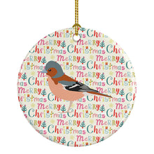 Load image into Gallery viewer, Finch Christmas Ceramic Ornament