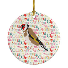 Load image into Gallery viewer, Goldfinch Christmas Ceramic Ornament