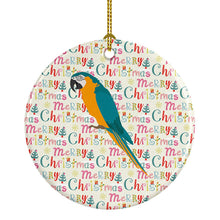 Load image into Gallery viewer, Macaw Christmas Ceramic Ornament