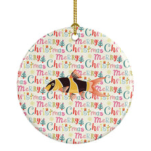 Load image into Gallery viewer, Clown Loach Fish Christmas Ceramic Ornament