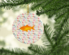 Load image into Gallery viewer, Goldfish Common Christmas Ceramic Ornament