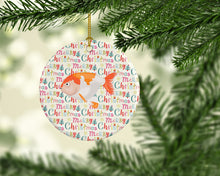 Load image into Gallery viewer, Lionhead Goldfish Christmas Ceramic Ornament