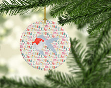 Load image into Gallery viewer, Tamasaba Goldfish Christmas Ceramic Ornament