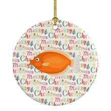 Load image into Gallery viewer, Kissing Gourami Christmas Ceramic Ornament