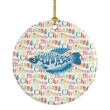 Load image into Gallery viewer, Opaline Gourami Christmas Ceramic Ornament
