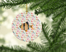 Load image into Gallery viewer, Tiger Barb Christmas Ceramic Ornament