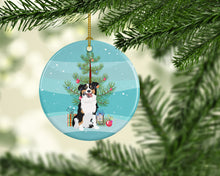 Load image into Gallery viewer, Australian Shepherd Black Tricolor #2 Christmas Ceramic Ornament