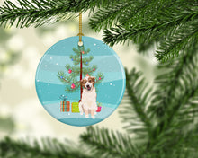 Load image into Gallery viewer, Australian Shepherd Red and White #1 Christmas Ceramic Ornament