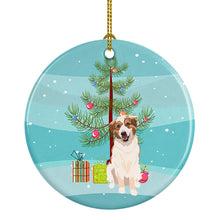 Load image into Gallery viewer, Australian Shepherd Red and White #1 Christmas Ceramic Ornament