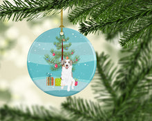 Load image into Gallery viewer, Australian Shepherd Red Merle Tricolor #1 Christmas Ceramic Ornament