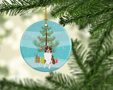 Load image into Gallery viewer, Australian Shepherd Red Tricolor #2 Christmas Ceramic Ornament