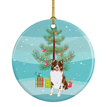 Load image into Gallery viewer, Australian Shepherd Red Tricolor #2 Christmas Ceramic Ornament