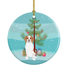 Load image into Gallery viewer, Beagle Red and White Red Ticked #1 Christmas Ceramic Ornament