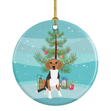 Load image into Gallery viewer, Beagle Tricolor #1 Christmas Ceramic Ornament