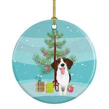 Load image into Gallery viewer, Beagle Tricolor Red Ticked #3 Christmas Ceramic Ornament
