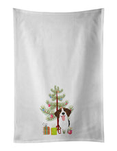 Load image into Gallery viewer, Beagle Tricolor Red Ticked #3 Christmas White Kitchen Towel Set of 2