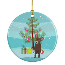 Load image into Gallery viewer, Chihuahua Chocolate #2 Christmas Ceramic Ornament
