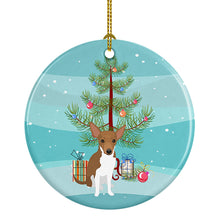Load image into Gallery viewer, Chihuahua Chocolate and White #1 Christmas Ceramic Ornament