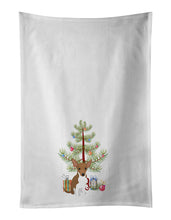 Load image into Gallery viewer, Chihuahua Chocolate and White #1 Christmas White Kitchen Towel Set of 2