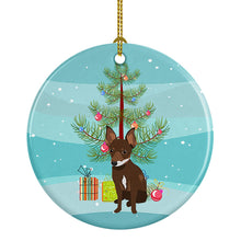 Load image into Gallery viewer, Chihuahua Chocolate and White #2 Christmas Ceramic Ornament