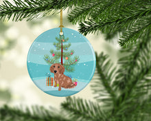 Load image into Gallery viewer, Dachshund Red #2 Christmas Ceramic Ornament