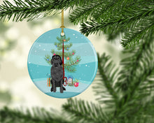 Load image into Gallery viewer, Doodle Black #3 Christmas Ceramic Ornament